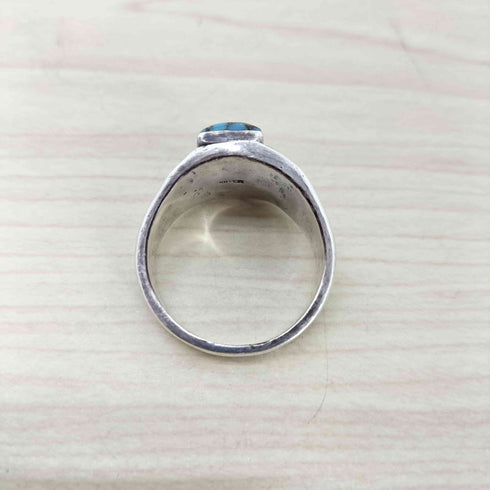 インディアンジュエリー INDIAN JEWELRY 925刻印 ターコイズリング メンズ  24号